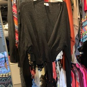 Black H&M wrap Sweater